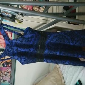 Blue High Knee Homecoming Dress from City Studio